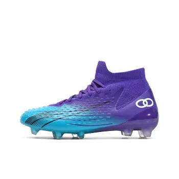 QIUTEXIONG Soccer Shoes Unisex High Top Pink/Purple/Green/Aqua/Black/Gold