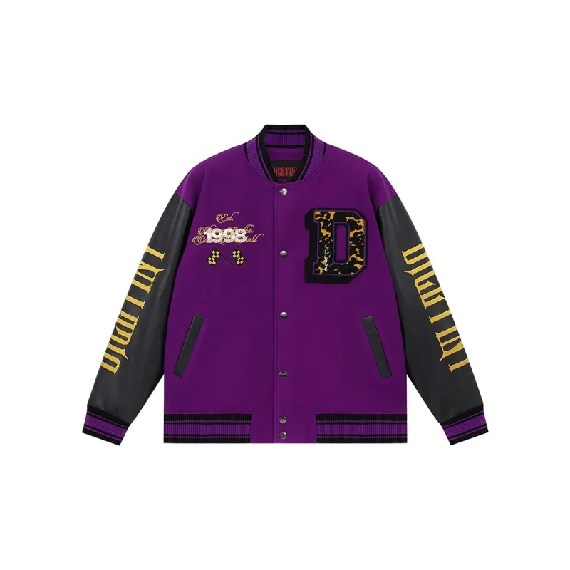 SOCKKEY Baseball Jacket Unisex Purple-1