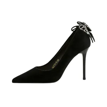 QITUMAUL High Heels Women's Black
