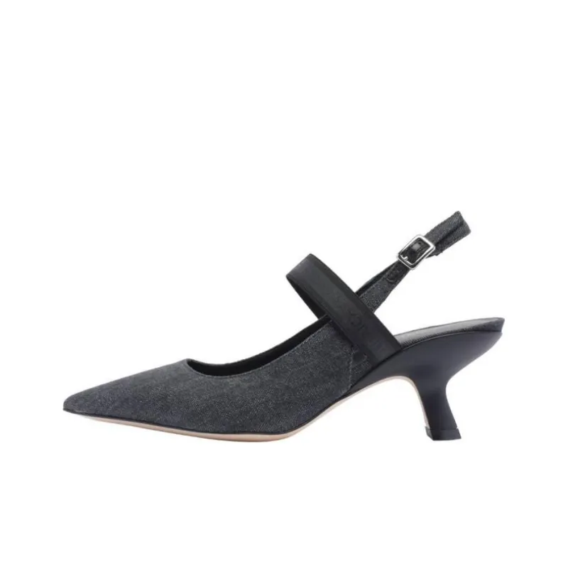 Vic Matie Irregular Heel High Heels Women's Dark Gray-0