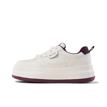 Ritai Skateboard Shoes Women's Low Top Beige