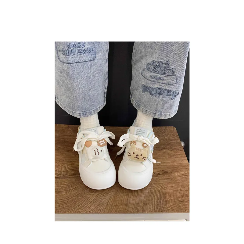BINGO DUCK Slip Resistant Low Top Skateboard Shoes Women's-11