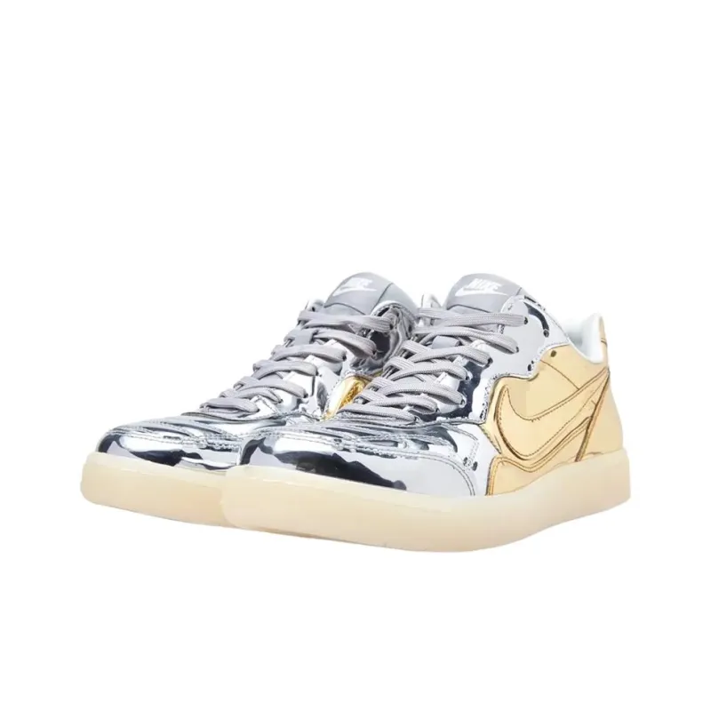 Nike Tiempo 94 Anti-Slip Wear-Resistant Low-Top Skateboard Shoes Men's Gold-2