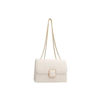 AOSONG PU Crossbody Bag Unisex White/Black
