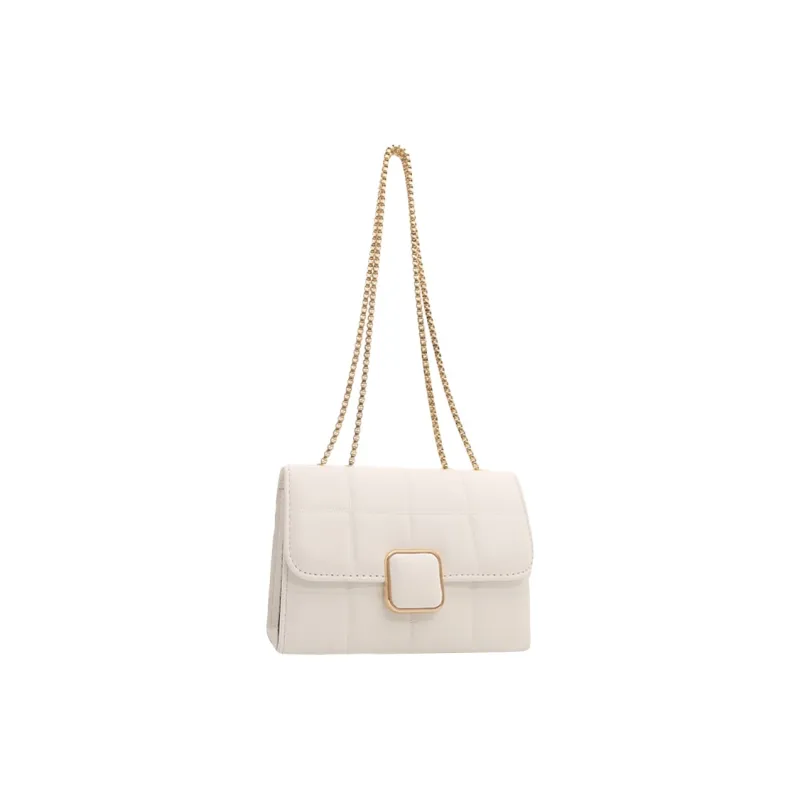 AOSONG PU Crossbody Bag Unisex White/Black-0