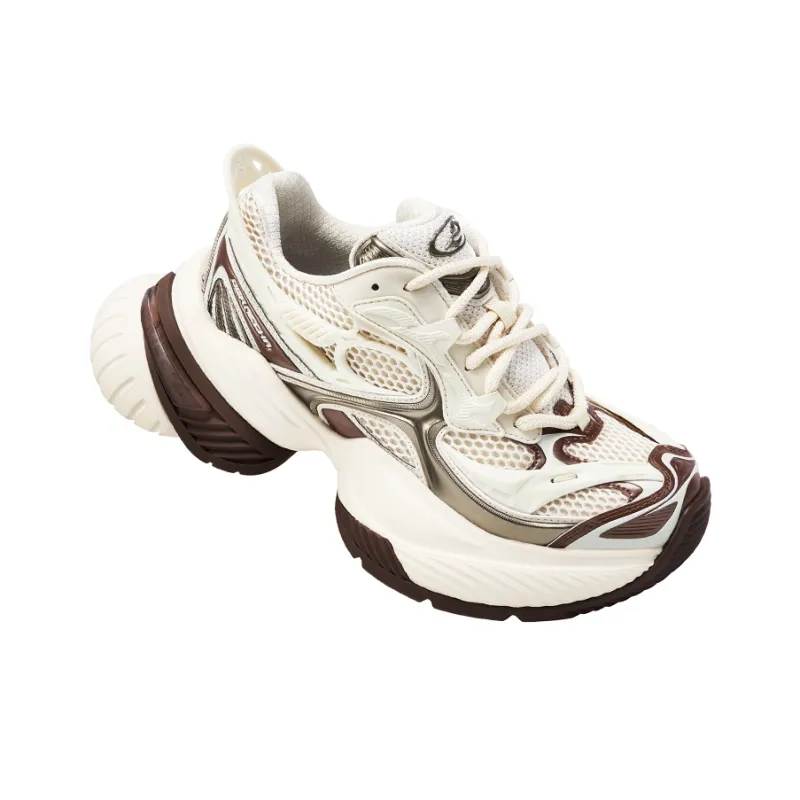 OGR Scorpio Chunky Sneakers Unisex Low Top Brown-3