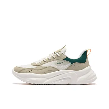 Erke Casual Shoes Men Low Top Microcrystalline White Mist Gray