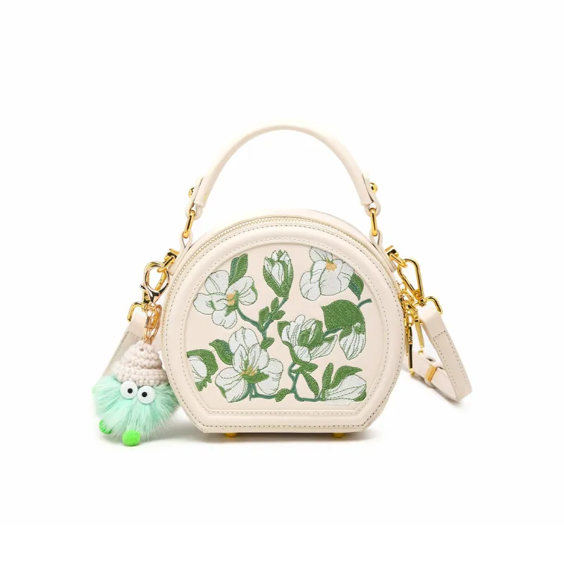 BOBDOG PU Shoulder Bag Crossbody Bag Handbag Small Size Women's Ecru-1