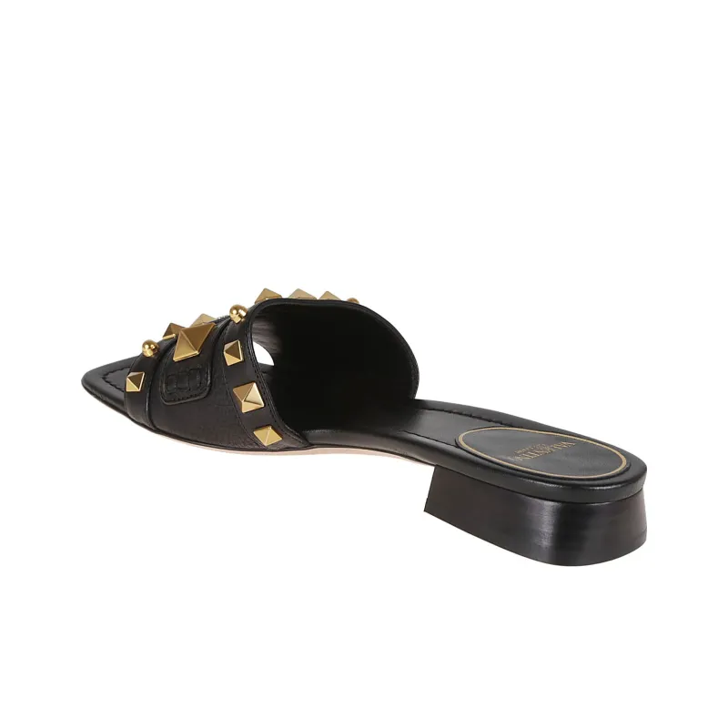 Valentino Garavani Rockstud Square Toe Slip On Sandals Women's-3