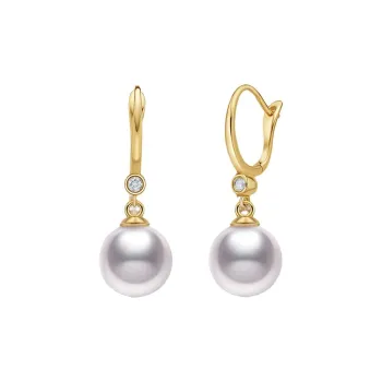 ME LUXE Pearl Hoop Earrings Handcrafted With Artisan Care Women's