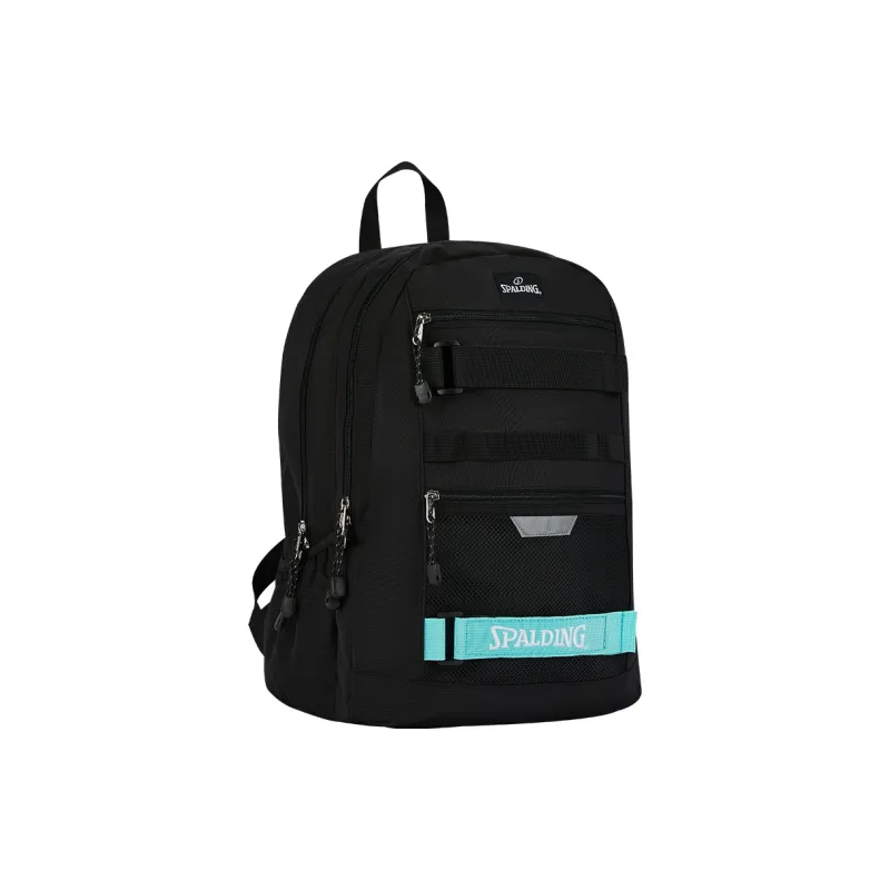 SPALDING Polyester Backpack Unisex Black Green-1