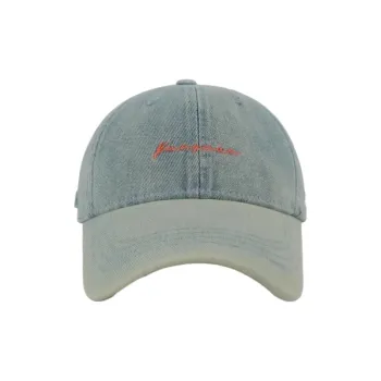 STUFFER 100% Cotton Letter Embroidery Korean Style High Quality Face Framing Baseball Cap Unisex