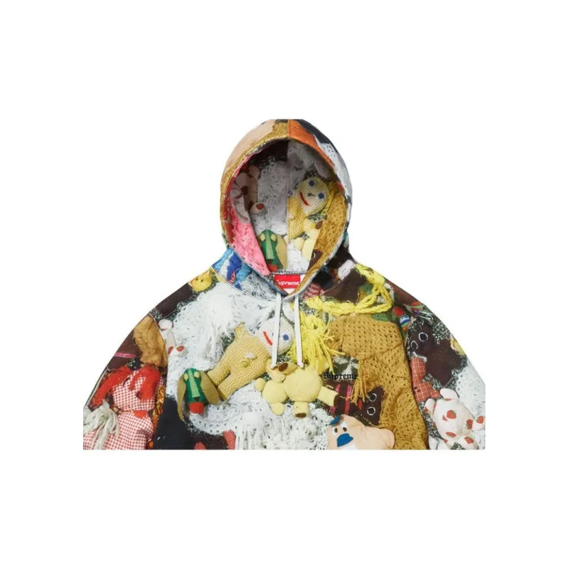 Supreme X Mike Kelley More Love Hours Than Can Ever Be Repaid Hooded Sweatshirt-2