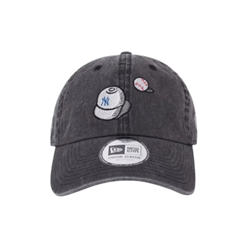 New Era Cotton Baseball Caps Unisex Black-3