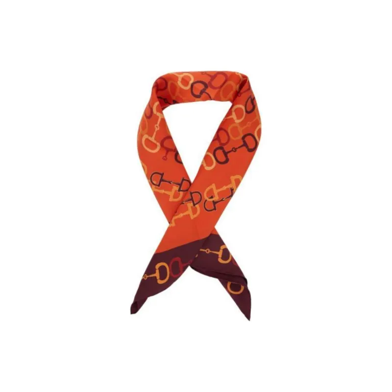 GUCCI Silk Silk Scarves Women's Red-0