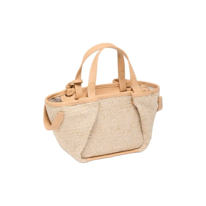 TUMI Fabric Tote Bag Shopping Bag Shoulder Bag Handbag Small Size Women's Natural-2