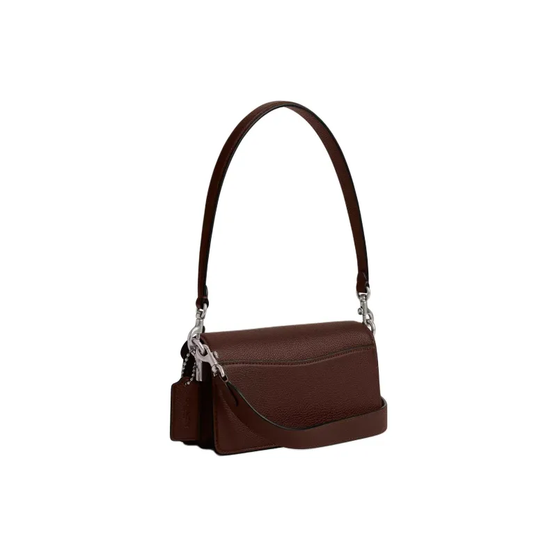 COACH Tabby Leather Crossbody Bag, Shoulder Bag Trumpets Women's Maple-1
