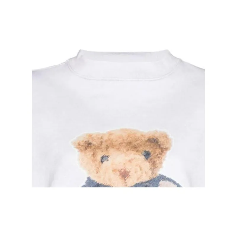 WE11DONE Denim Jacket Teddy print Sweatshirt-4