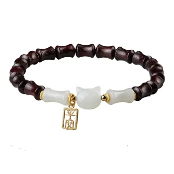 Moonstone Edge Hetian Jade Bracelets Pale Greenish White Jade Women's