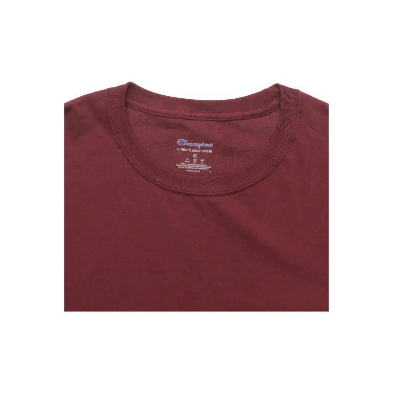 Champion T Shirt US Version Unisex Burgundy-1