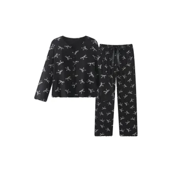 O'MESIK Pajama Set Women's Black