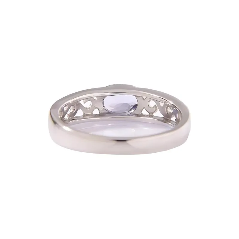 TATEOSSIAN 18K White Gold With Tanzanite Rings Women's Silver-1