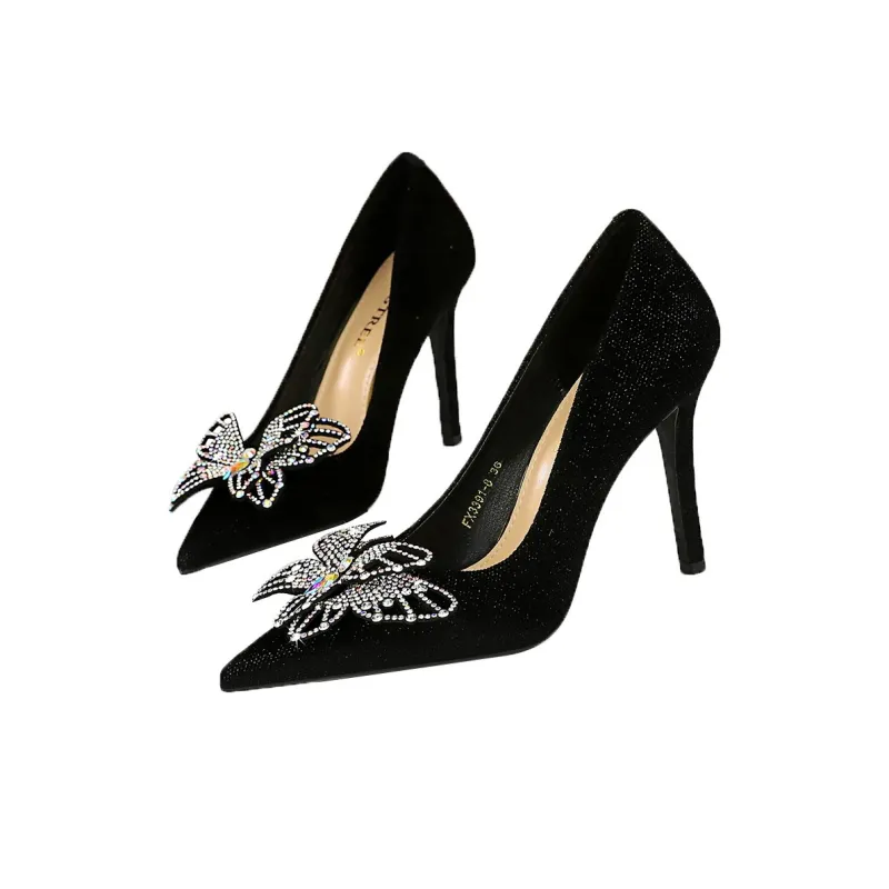 QITUMAUL Slim Heel High Heels Women's-2