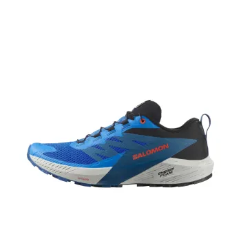 SALOMON Sense Ride 5 Abrasion Resistant Low Top Running Shoes Men's French Blue