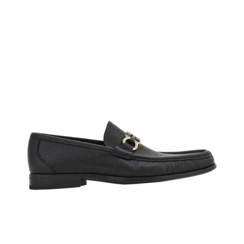 FERRAGAMO GANCINI Loafers Men's Black-1