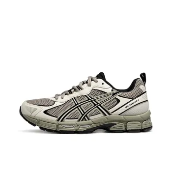 Asics Anti Slip Wear Resistant Low Top Running Shoes Women's Gray Black