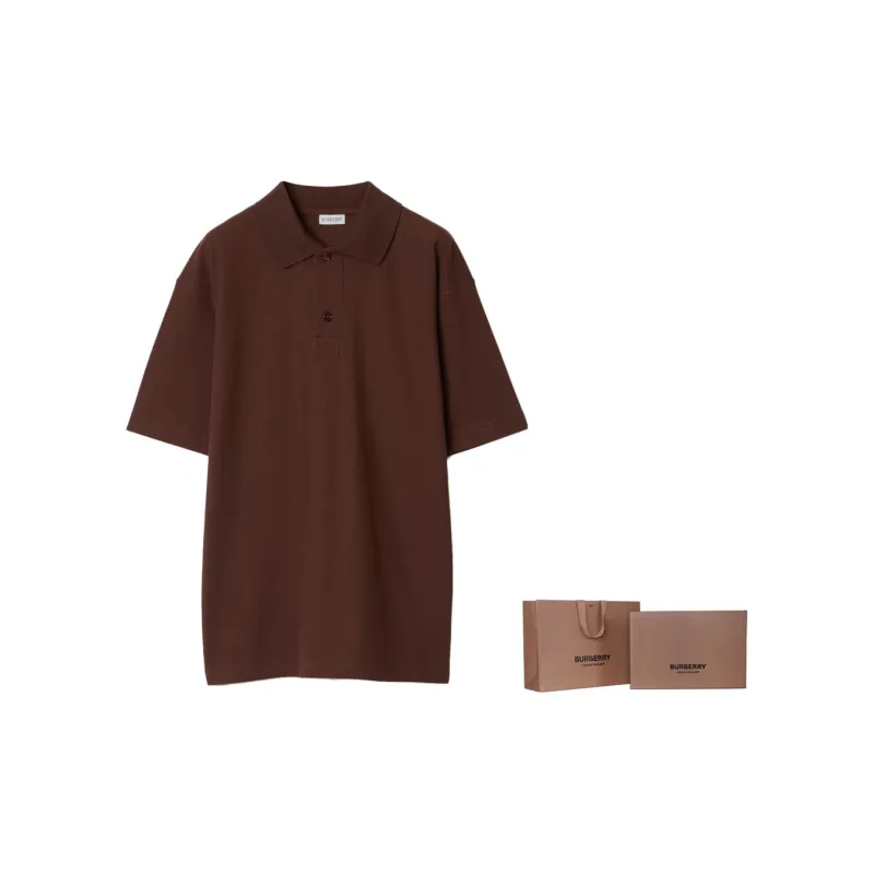 Burberry Piqué weave Cotton Polo Shirt-14