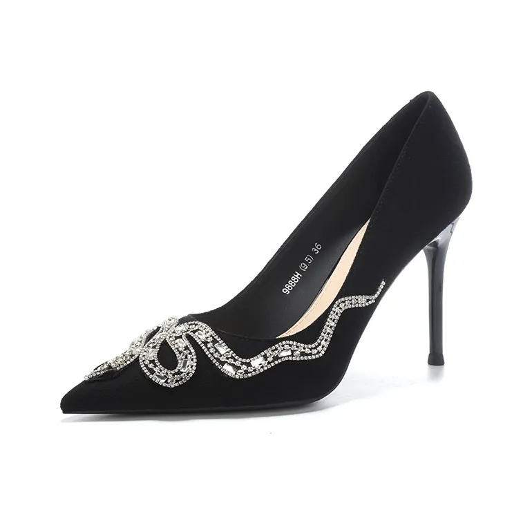 KATHRYN WILSON Slim Heel High Heels Women's Black-5