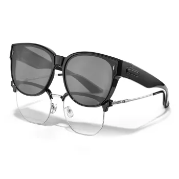 LASHION TR/Memory Plastic Round Sunglasses Unisex