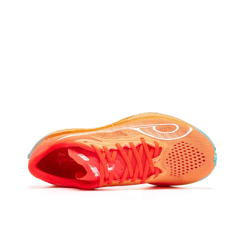 QIAODAN Feiteng 2.0 Running Shoes Men Low Top Dan Orange Lake Blue-3