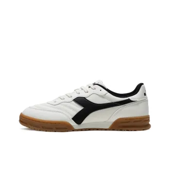 Diadora Abrasion-Resistant Low-Top Skateboard Shoes Unisex White Black