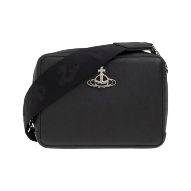 Vivienne Westwood Polyurethane Shoulder Bag Crossbody Bag Women's Black-0