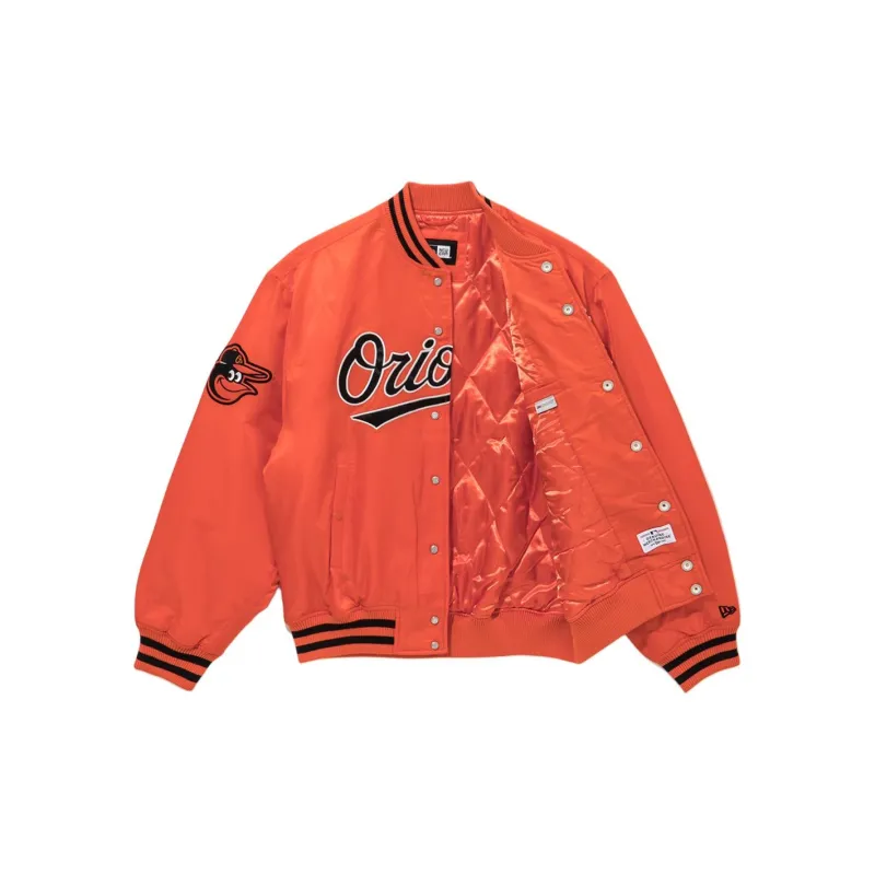 New Era Puffer Jacket Women's Orange-2