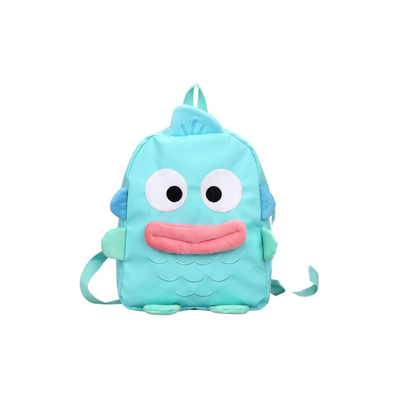 Parker Bear Nylon Backpack Unisex Blue-5