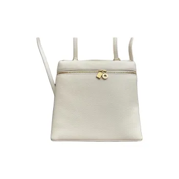 Loro Piana ExtraPocket Cow Leather Backpack Women's White