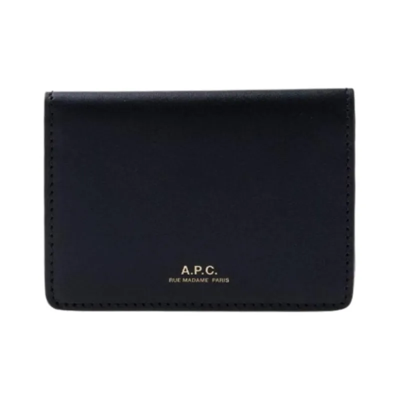 A.P.C Logo Printed Bi Fold Wallet-0
