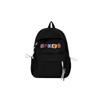 URBAN FOREST Nylon Backpack Regular Women's Black/White/Yellow/Pink