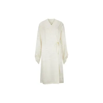 SILKISS Pajama Robe Women's Tea White