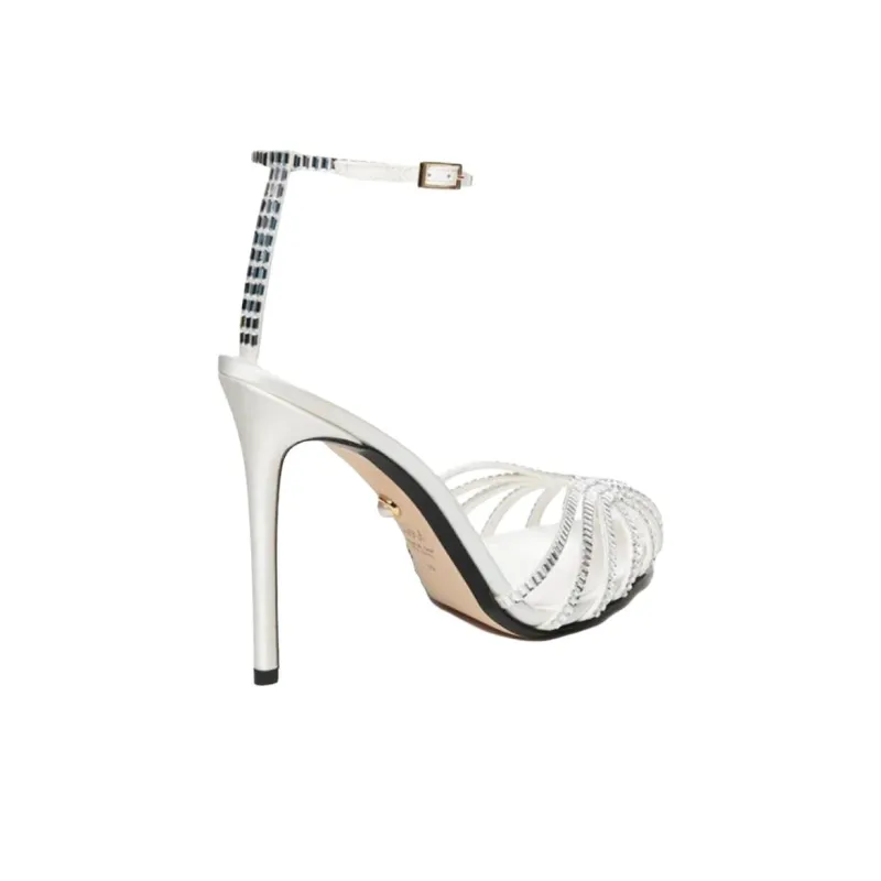 ALEVI Strap Sandals 11cm Women's White-3