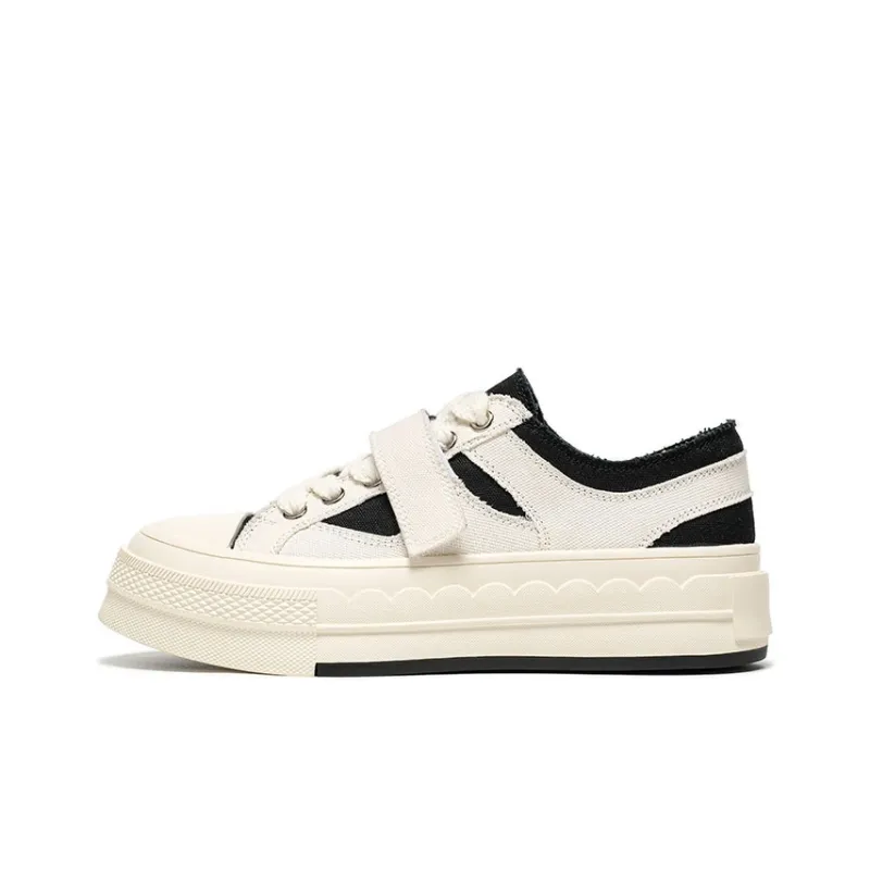 Beau Today Slip-Resistant Cushioning Abrasion-Resistant Low-Top Skateboard Shoes Women's-0