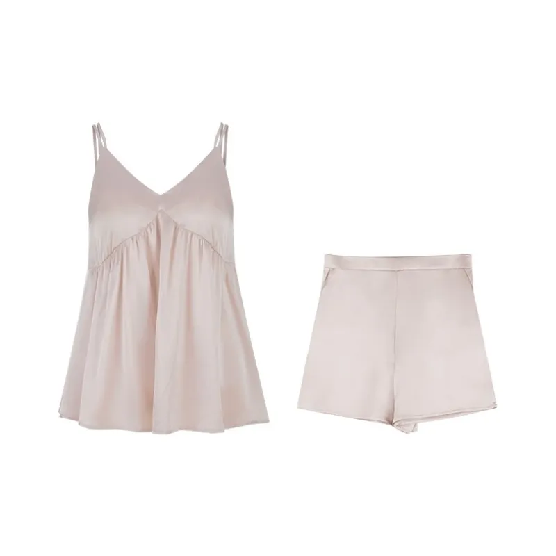 SILKISS Camisole Shorts Pajama Set Zhiyun Moonrise Women's-5