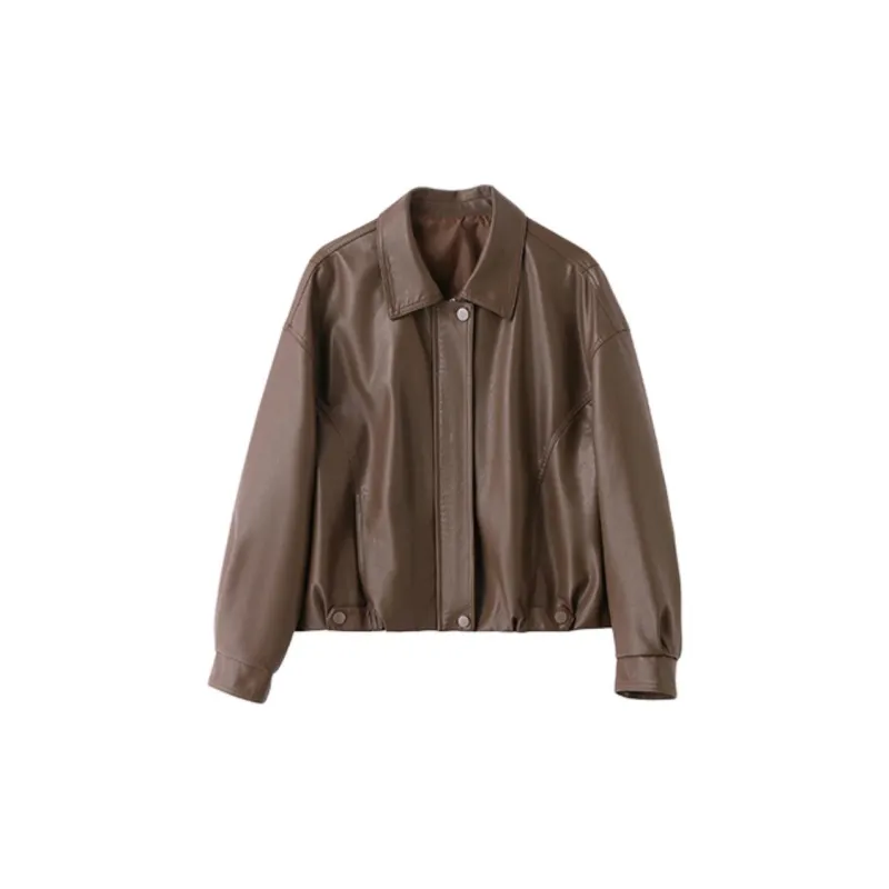 Fele.d Leather Jackets Women's-10