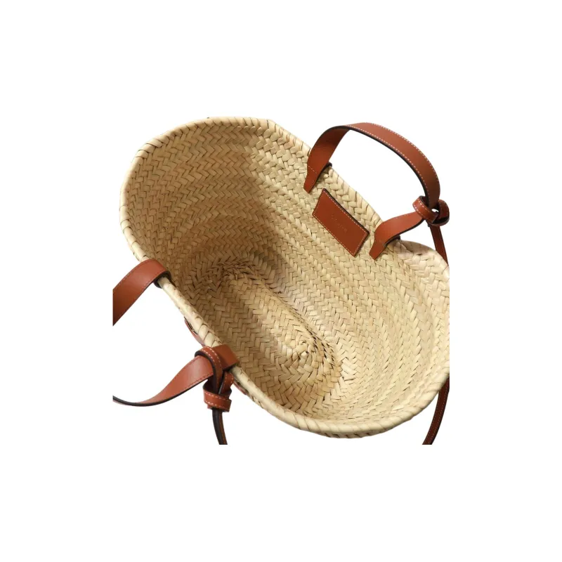CELINE Palm Leaf Handbag Women's Tan-2