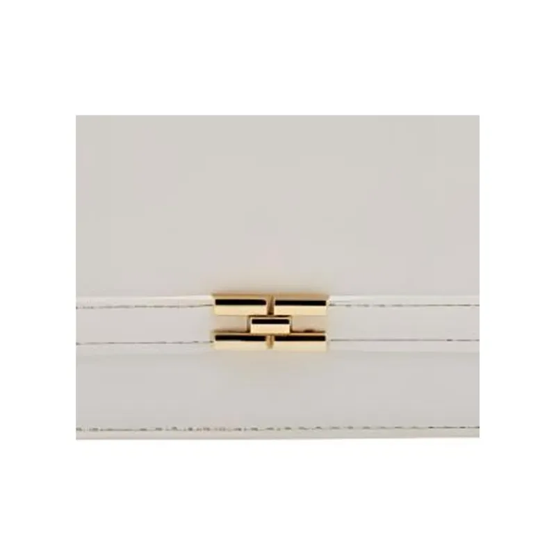 Elisabetta Franchi PU Shoulder Bag Women's Beige-4