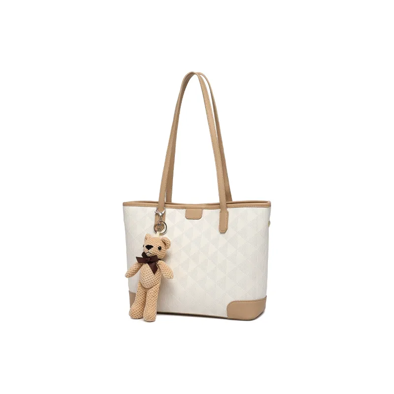 BOBDOG PU One Shoulder Handbags Large Size Women's Apricot/Black-5