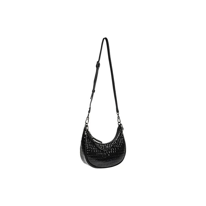 STEVE MADDEN PU Leather Portable Crossbody Bag Shoulder Bag Medium Size Women's Black-3
